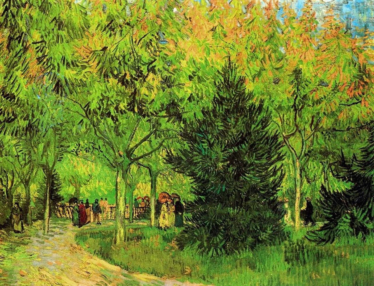 Lane In Public Gardens Arles Poster Print by Vincent Van Gogh - Item # VARPDX374499